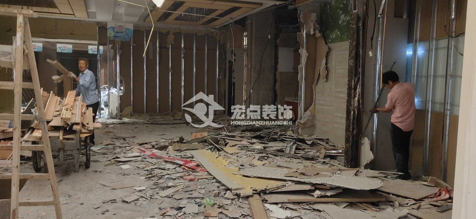 2019年9月2日舒达床垫新店装修正式开工(图1) 舒达床垫装修,宏点装饰